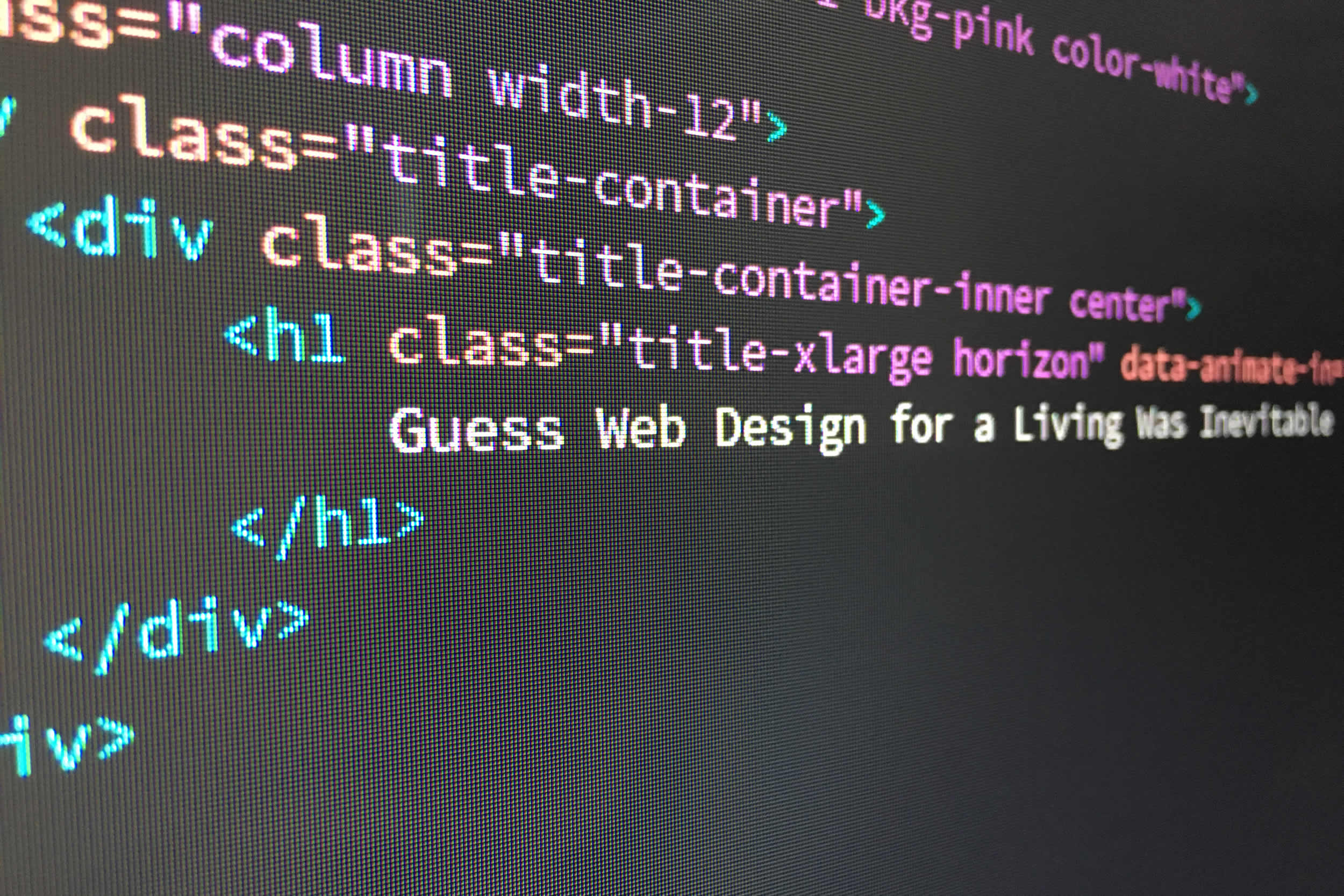 Guess Web Design for a Living Was Inevitable