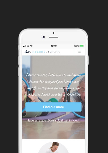 Flexible Exercise Mobile Web Design