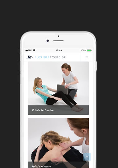Flexible Exercise Mobile Web Design