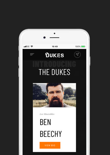 The Dukes Mobile Web Design