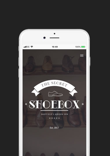 The Secret Shoebox Mobile Web Design
