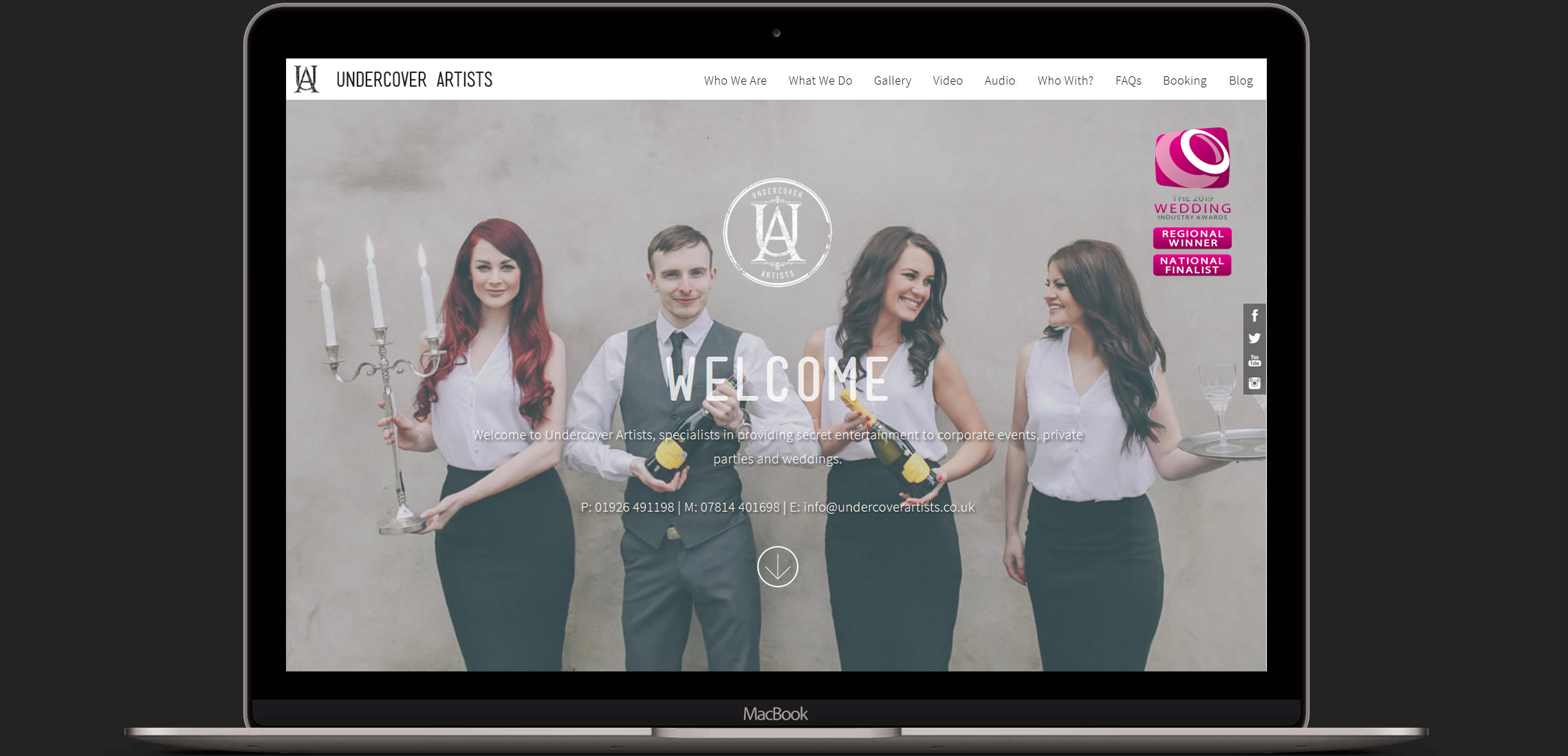 Undercover Artists Macbook Mockup