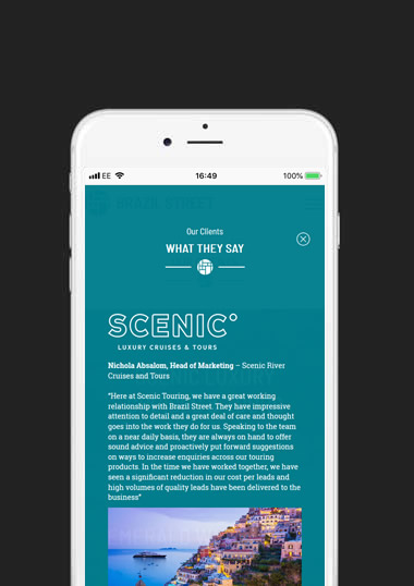 Brazil Street Mobile Web Design