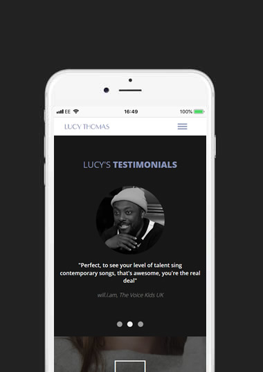 Lucy Thomas Mobile Web Design
