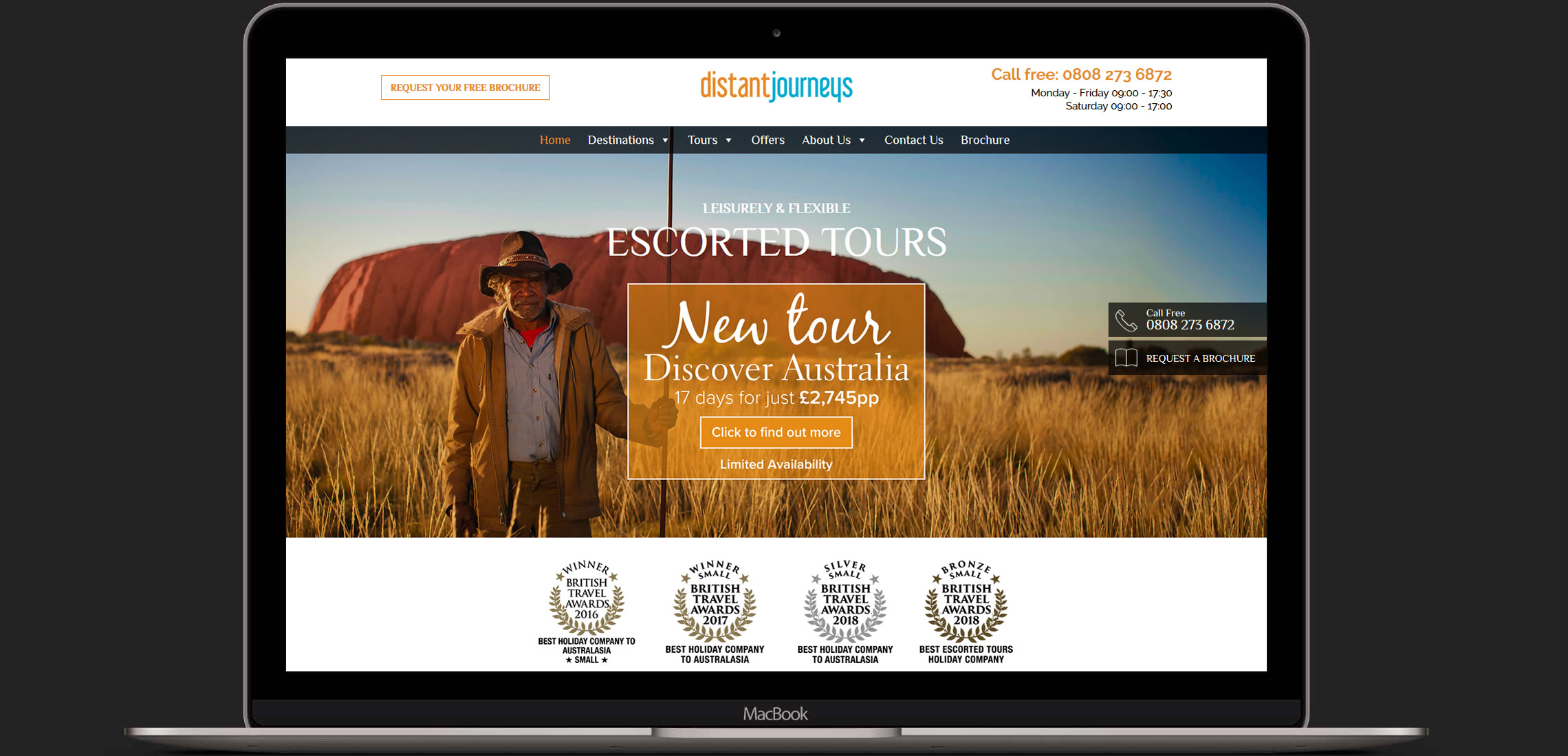 Distant Journeys Macbook Mockup