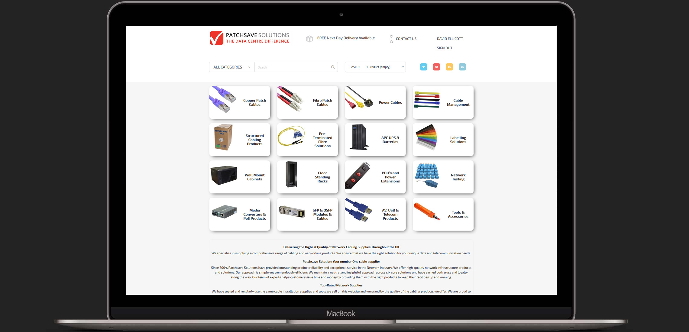 Patchsave Solutions Macbook Mockup