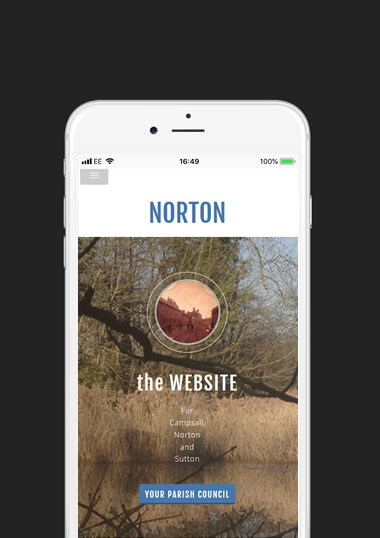 Norton Parish Council Mobile Web Design