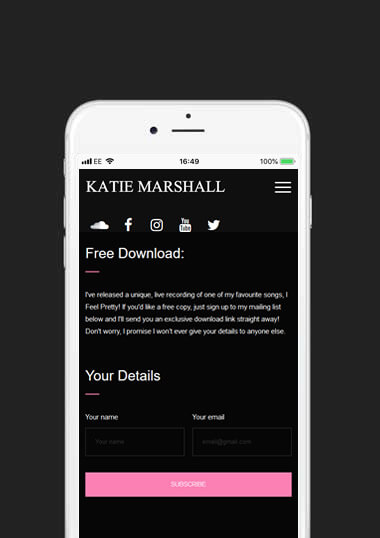Katie Marshall Mobile Web Design