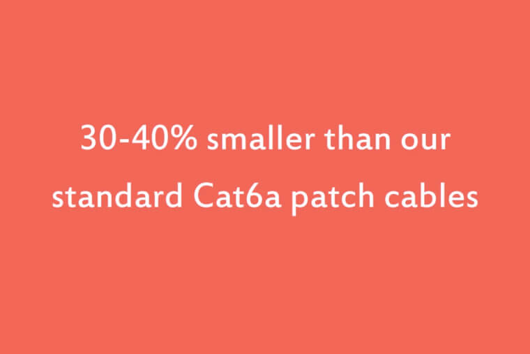 Slim Cat6a Patch Cable Animation