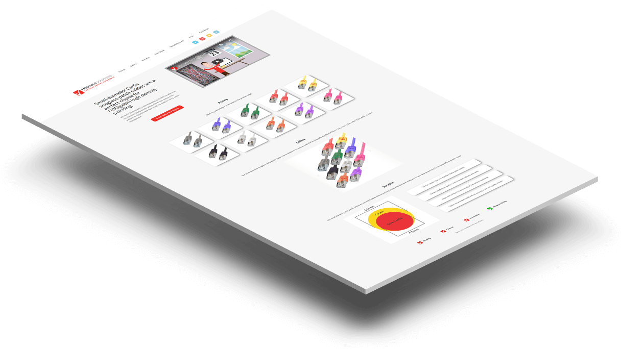 Small diameter Cat6a Isometric Card