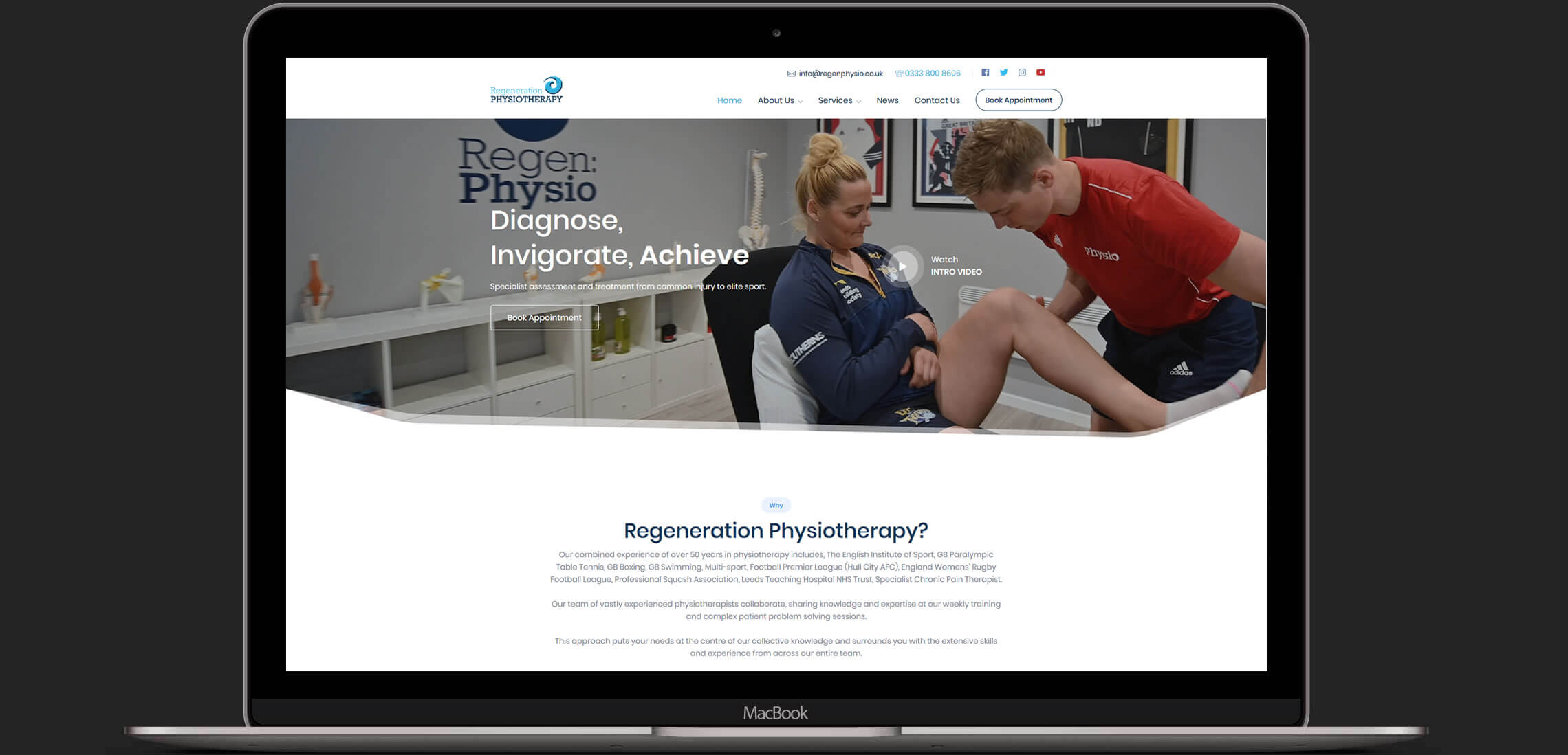 Regen Phyio Macbook Mockup