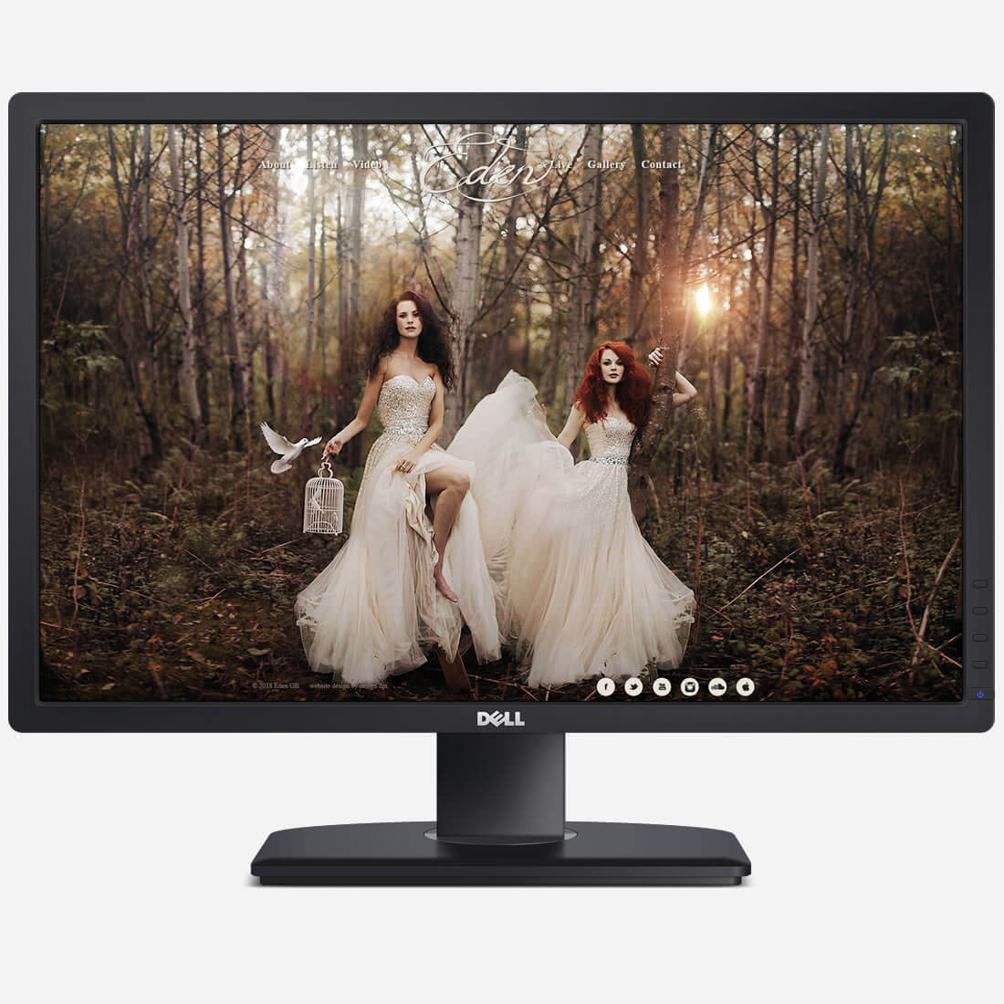 Eden classical crossover duo website after its bespoke DESIGN DPI redesign