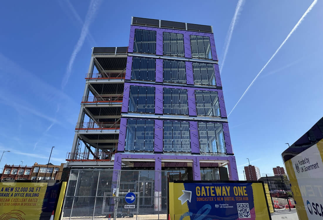 Front elevation of the Gateway One development near the site entrance