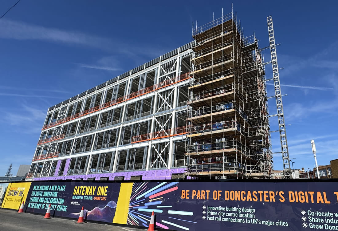 Gateway One, Doncasters Digital Tech Hub, under construction